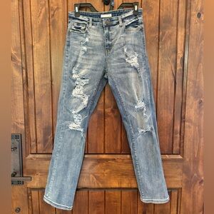 Women’s Light High-Rise Ripped Jeans